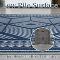 thumbnail image 3 of Hasoo Washable Geometric Area Rug 10x13 Large Rug for Bedroom Farmhouse Boho Indoor Carpet Home Decor, Blue, 3 of 6