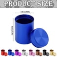 thumbnail image 3 of Aluminum Tea Canister, Portable Storage Tin, Travel Small Tea Container, Blue, 3 of 4