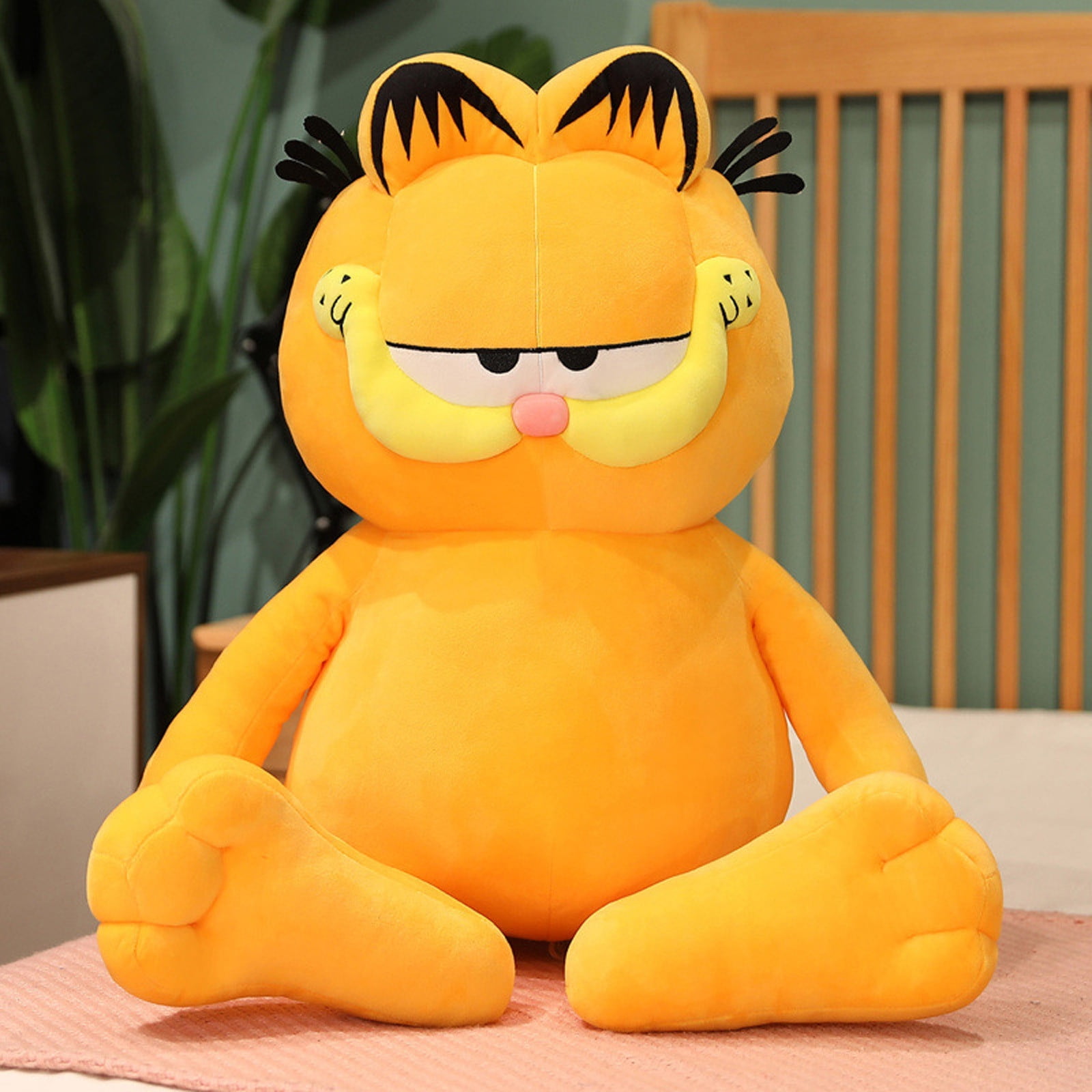 Garfield - Juguete de peluche con ventosas de 12 pulgadas, juguete de peluche grande y suave
