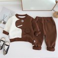 thumbnail image 4 of Boys Outfits 2 Piece Graphic Print Long Sleeve Crew Neck Top And Jogger Pants Outdoor Wear Baby Boys' Clothing Sets, 4 of 9