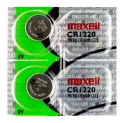 2 piles Maxell CR1220, batterie au lithium 1220
