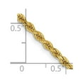 thumbnail image 5 of Auriga Fine Jewelry 14K Yellow Gold 2.25mm Rope Chain Bracelet 8 inch for Women, 5 of 6