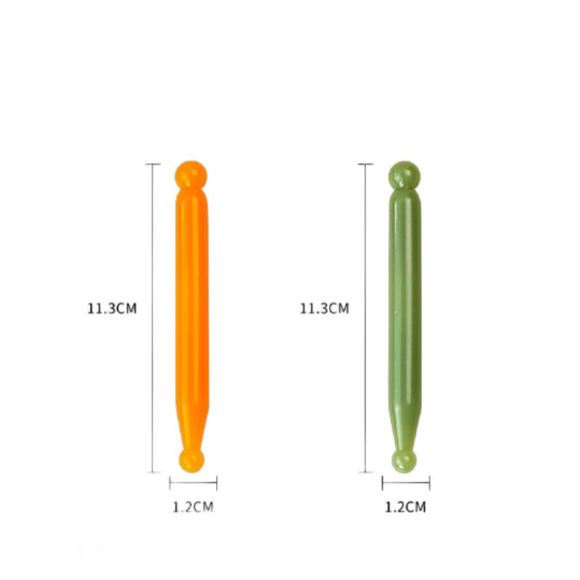Dual-Pack Meridian Massage Tool Set: 1 Orange + 1 Green Acupressure Stick for Foot, Face, Eye & Full Body Therapy – Versatile Guasha Tool for Acupuncture Point Stimulation and Channel Relief
