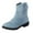Light Blue, variant on Cowboy Boots for Women Suede Round Toe Chunke Low Heel Booties Fashion Stitched Western Ankle Boots