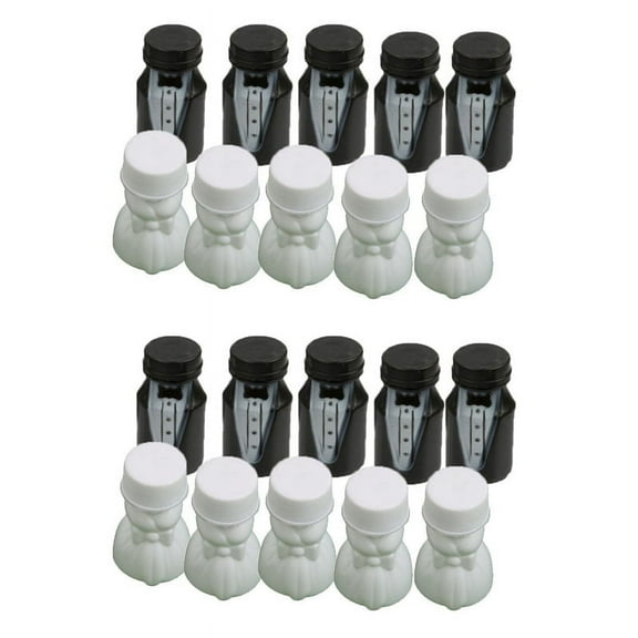 Wedding Bride and Groom Bubble Bottle 2 Sets (48Pcs)