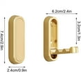 thumbnail image 2 of 1 Pcs Metal Folding Wall Hooks,Gold Heavy Duty Towel Hooks,Invisible Retractable Coat Hooks,Single Robe Hooks,Easy Installation,for Bathroom Kitchen Closet Entryway By Scheam, 2 of 8