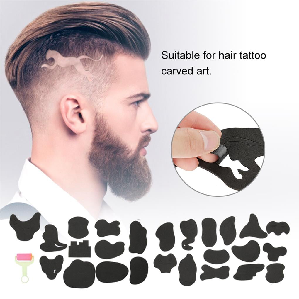 Hair Tattoo Carved Template Hair Styling Templates Styling Templates Styling  Dye Coating Tattoo Patterns Salon Barber Tools | Walmart Canada