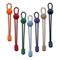 thumbnail image 3 of Elastic shoelaces with drawstring - no need to tie - solid color 15. Black (1 pair) White (1 pair), 3 of 4