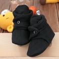 thumbnail image 4 of Ella Bonna Muslin Stay On Baby Booties, Black,12-18 Months, 4 of 5