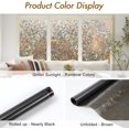 thumbnail image 2 of Pigo Window Privacy Film Rainbow Film Decorative Window Sticker, 3D Static Stained Glass Cling Tint for Home Heat Control Non-Adhesive, 17.5 x 157.4 inches, 2 of 8