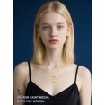 thumbnail image 5 of TANGPOET St Dymphna Medal Pendant Necklace Protection Necklace, 5 of 5