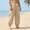 H1-Khaki, variant on Havenx Mens Cotton Linen Pants Elastic Waist Drawstring Pants with Pockets Straight Leg Slacks Causal Loose Lightweight Summer Beach Clothes,Camouflage Green 3XL
