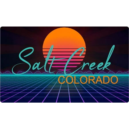 

Salt Creek Colorado 4 X 2.25-Inch Fridge Magnet Retro Neon Design