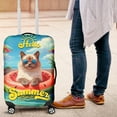 thumbnail image 4 of Hello Summer Ragdoll Pool Day on Watermelon Float Travel Luggage Cover Cat Lover Kitten Owner Gifts Idea Suitcase Dust Protective Decor - 13008, 4 of 5