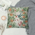 thumbnail image 2 of COMIO  Watercolor Birds Eucalyptus Pillow Covers Hummingbird Throw Pillow Cases Floral Rose Pillowcases Green Pink Spring Summer Plants Cushion Covers for Home Outdoor, 2 of 5