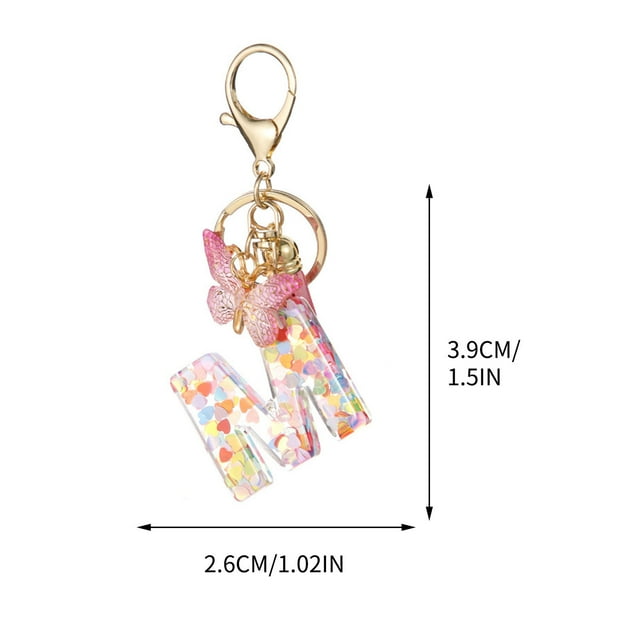 New English Letter Keychain Hanger Car Keychain Bag Accessories