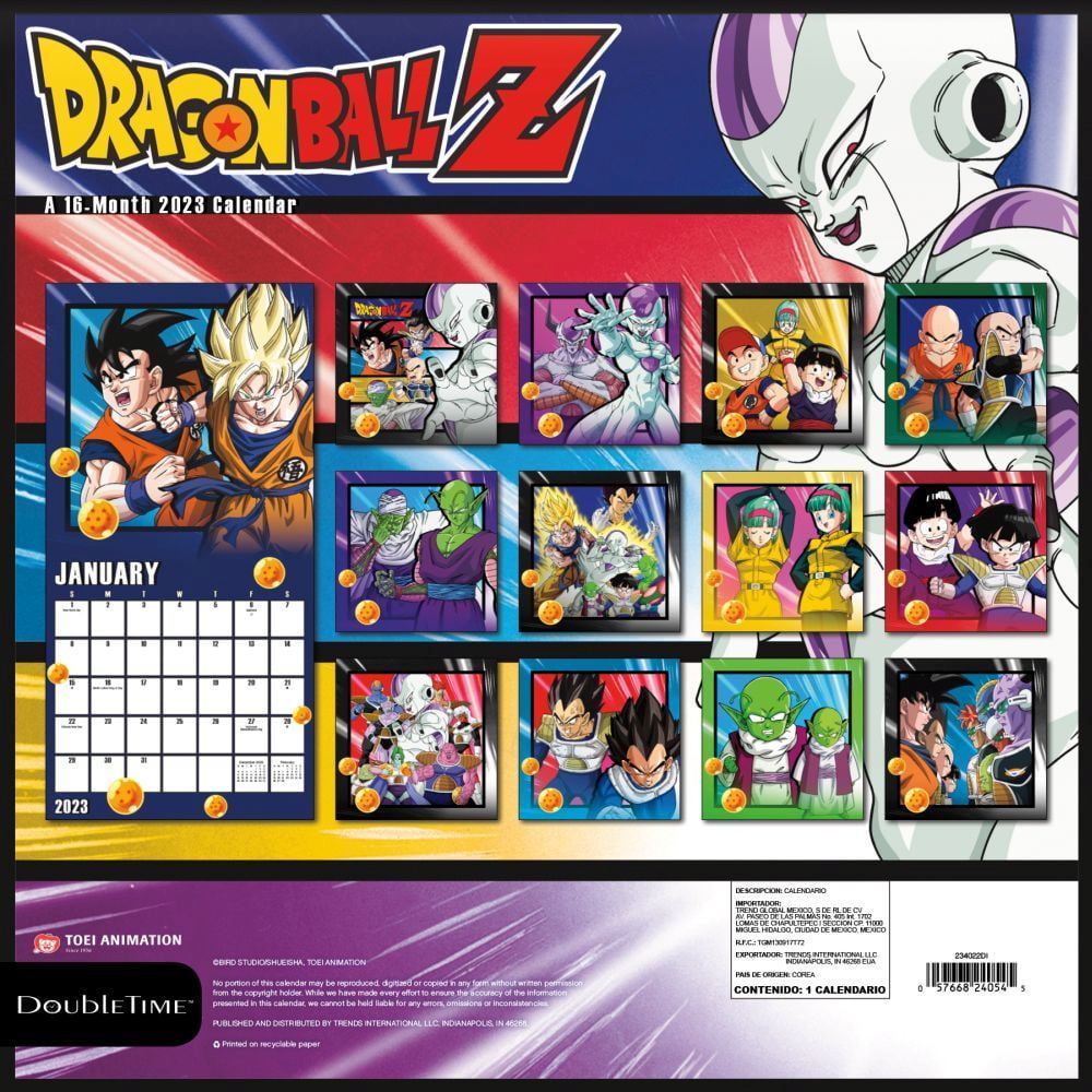 Dragon Ball Z Wall (Calendar) - Walmart.com