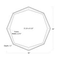 thumbnail image 2 of Regina Andrew 21-1104 Hadley 36" Geometric Flat Resin Framed Accent Mirror - Gold, 2 of 5