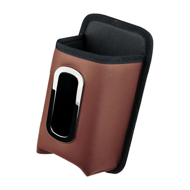 Bolsa para tazas y botellas de coche, de piel sintética, para guardar botellas y hervidores. Marrón
