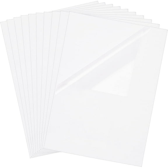 18 Sheets A4 Self Adhesive Laminating Sheets 11.8x8.4" Waterproof Leather Textured Self Sealing Laminating Films