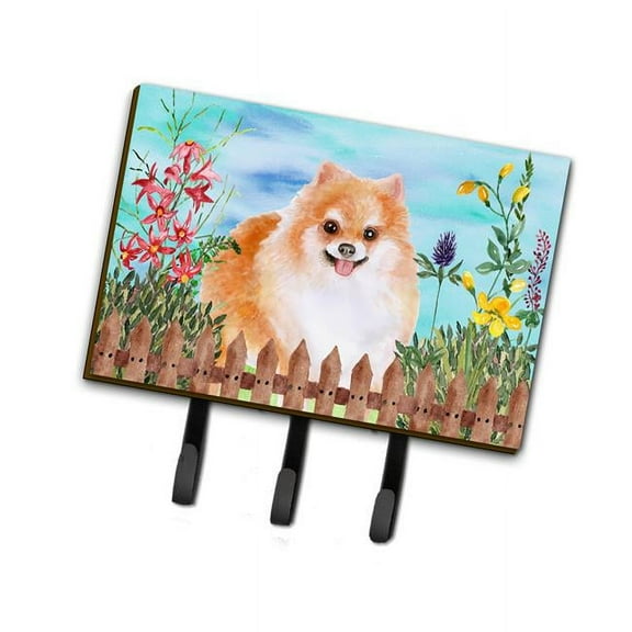 Pomeranian No.2 Spring Leash or Key Holder