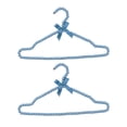 thumbnail image 2 of 2Pcs Fake Pearl Design Clothes Hanger with Bow Knot Plastic Shop Display Faux Pearl Rack Home Accessories-Blue, 2 of 8