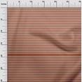 thumbnail image 2 of oneOone Cotton Poplin Rust Brown Fabric Stripes Sewing Material Print Fabric By The Yard 42 Inch Wide, 2 of 4