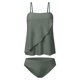 thumbnail image 5 of Traje de Baño de Dos Piezas de Mujer Traje de Baño Sólido Conjunto de Ropa de Playa, Bikini Sexy con Cuello en V para la Piscina Y la Playa, 5 of 6
