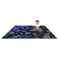 thumbnail image 3 of Joy Carpets Kid Essentials Indoor Makerspace / Learning Commons / Teen Rectangle Stealth 7'8" x 10'9" Area Rug In Color Violet, 3 of 5