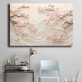 thumbnail image 4 of Mudket Cherry Blossom Flowers Canvas Wall Art, Framed Floral Print, Ready to Hang Wall Decor for Living Room Bedroom, Elegant Botanical Artwork - 12"L x 8"W, 4 of 10