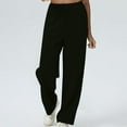 thumbnail image 6 of FAIWAD Sweatpants for Women Casual Elastic High Waisted Drawstring Pants Wide Leg Athletic Workout Trousers, 6 of 9