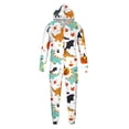 thumbnail image 2 of AGWOLF Matching Halloween Onesies Pajamas for Family Funny Zipper Hooded Jumpsuit Matching Family Pjs Sleepwear Holiday PJs for Women/Men/Couples Dad S, 2 of 5