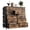 Brown, variant on 12-Drawer Dresser, Fabric Dresser for Bedroom with Side Pockets and Hooks, Sturdy Steel Frame Chest of Drawers, Tall Storage Tower with Adjustable Feet for Living Room, Hallway, Tiger Stripes