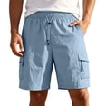 thumbnail image 3 of EOYWHK Men Basketball Shorts Quick Dry with Pockets Elastic Waist Mens Basketball Shorts Soft Lightweight Breathable Casual Activewear for Light Blue, Size XXXXL, 3 of 9