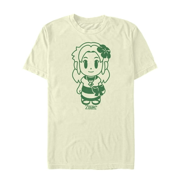 Men's Nintendo Legend of Zelda Link's Awakening Sleek Marin Avatar  T-Shirt - Cream - 3X Large