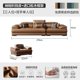 thumbnail image 1 of European Living Room Sofa Genuine Leather Sectional Corner Sofas Modular Luxury Sofa Sala De Estar De Luxo Modern Furniture My Lux Decor Round, 1 of 18