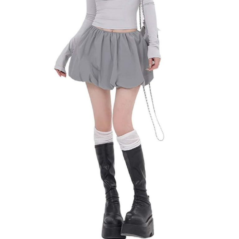 【新品未使用】S layered balloon skirt gry×wh 新品未使用】S layered balloon skirt gry×wh Balloon Skirt