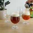 thumbnail image 5 of True Beer Tulip Beer Glasses for Game Nights BBQ Party Gifts, 15oz Set of 4, 5 of 9