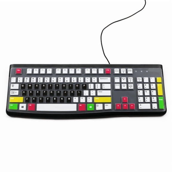 Dustproof Waterproof Transparent Silicone Keyboard Cover Skin Protectors For Logitech K120 MK120 Corded Keyboard Accessories