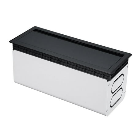 Almencla Aluminum Desk Cable Grommet Cable Management Box Multipurpose Professional Reusable Desktop Wire Organizer Plate for Computer Black Almencla Aluminum Desk Cable Grommet Cable Management Box Multipurpose Professional Reusable Desktop Wire Organizer Plate for Computer Black
