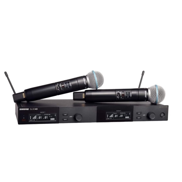 Micrófonos Inalámbricos Shure SLXD24D-B58 de Mano Supercardio Dinámico