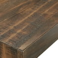 thumbnail image 4 of Weston Home Westyn Rustic X Base Wood Console Table with Shelf, Brown, 4 of 6