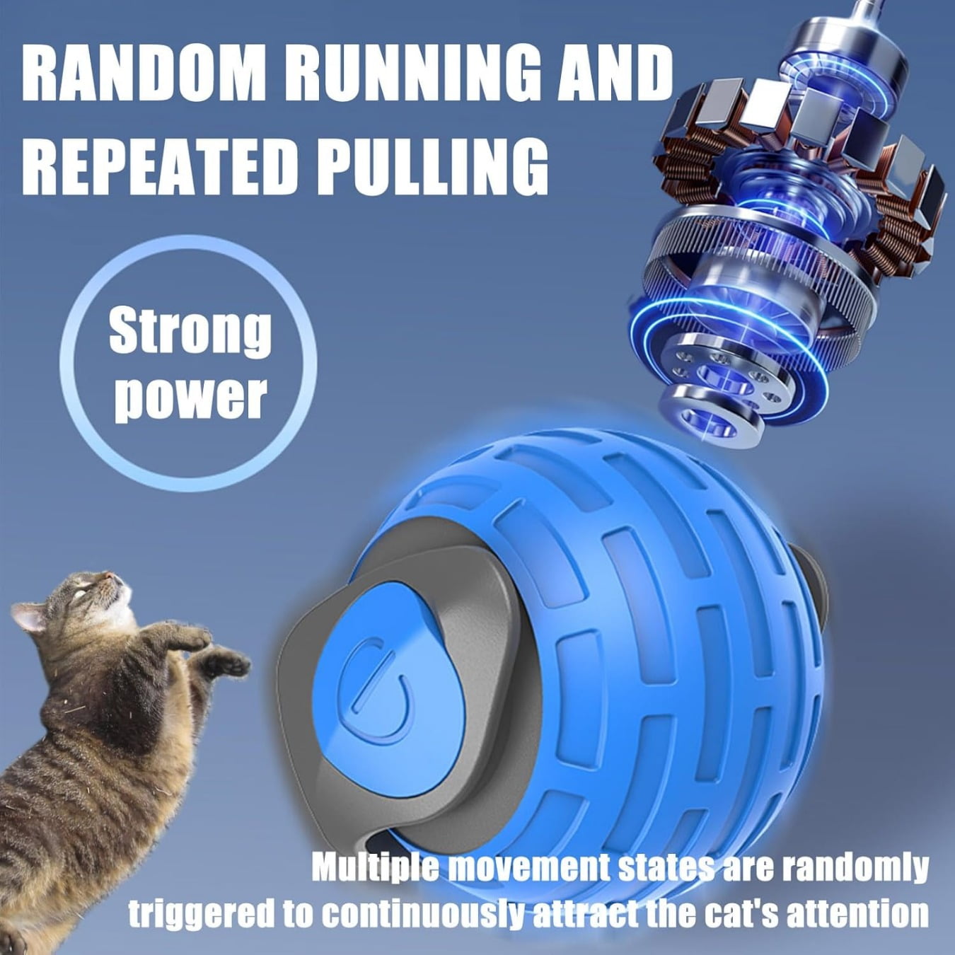 Giocattolo Per Gatti Speedy Tail 2.0 - Interattivo, Ricaricabile, 2 Modalità Di Gioco - Foto 2