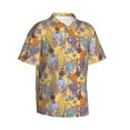 thumbnail image 2 of Daiia Cycling Elephant On Bicycle In Park Hawaiian Shirt for Men Gentle Cotton Regular Short Sleeve Casual-X-Large, 2 of 9