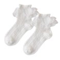 thumbnail image 2 of Wancir Girls Lace Ankle Socks Ruffle Frilly Cotton Socks Trim Lace,Princess Socks for Big Girls 1-10T, 2 of 3