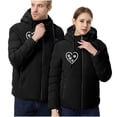 thumbnail image 3 of LOVZFMLL Vestes pour Hommes Haut Décontracté Col Rond Tricoté Faux Manteau Chauffant à Manches Longues Col Rond, 3 of 5