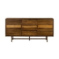 thumbnail image 2 of Wooden Buffet with Natural Wood Grain Finish and Metal Base, Brown- Saltoro Sherpi, 2 of 5
