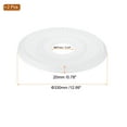 thumbnail image 2 of Uxcell 330 x 87 x 18 mm PU Traditional Ceiling Medallion for DIY Ceilings Decoration White 2 Pcs, 2 of 6