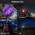 thumbnail image 5 of 2 PCS 365nm UV Black Light,USB C Mini Led EDC Flashlight ith Clip, Tail Magnet, 9 Modes, Waterproof Pocket Flashlights, 5 of 9