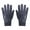 Gray, variant on Mightlink 1 Pair Unisex Gloves Plush Lining Knitting Ribbed Cuff Full Finger Suede Anti Skid Driving Riding Gloves for Outdoor